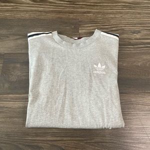 Gray and Maroon Adidas T-Shirt (short sleeve)